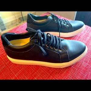 Sarah Flint, Black Leather, Low Top Sneakers, Size 11